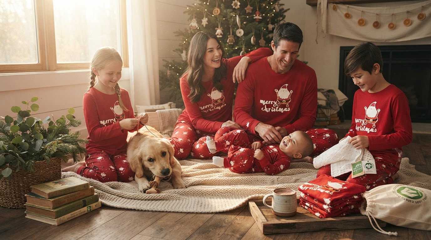 Choosing Organic Christmas Family Matching Pajama Set Comfort