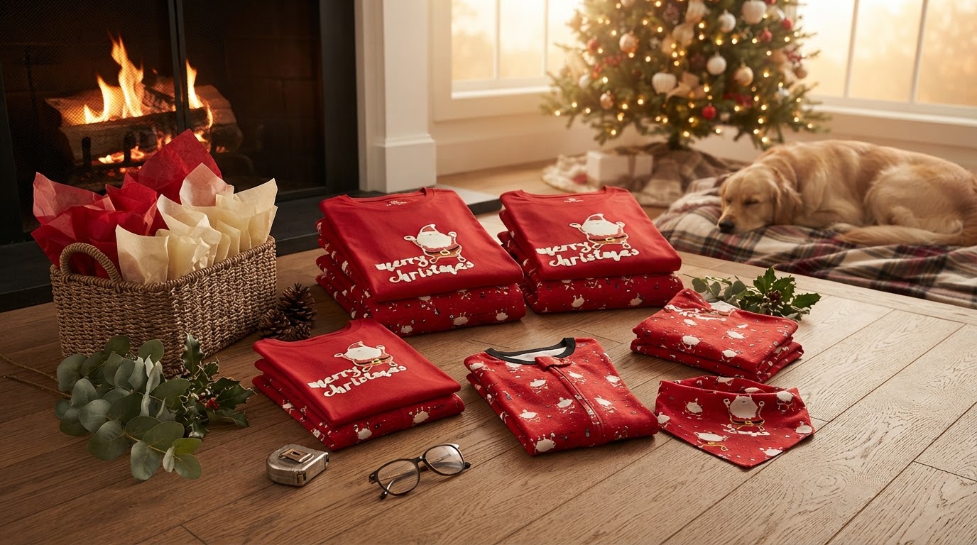 Integrating Canines into Christmas Family Matching Pajama Set