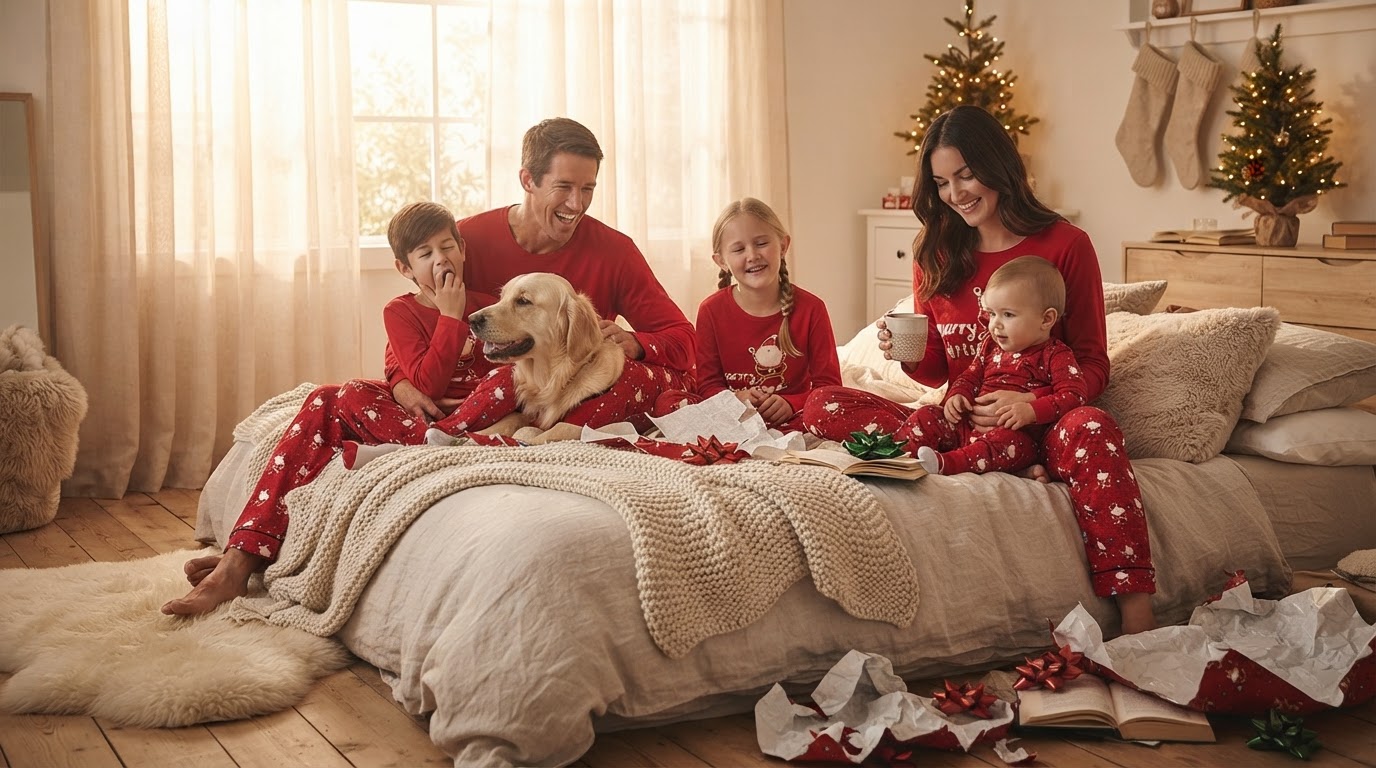 Integrating Canines into Christmas Family Matching Pajama Set