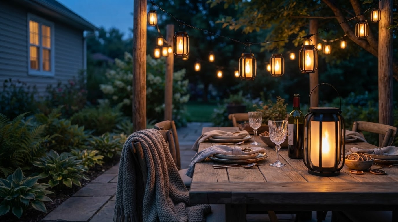 Elevating Nightscapes with SolarFlame String Lights