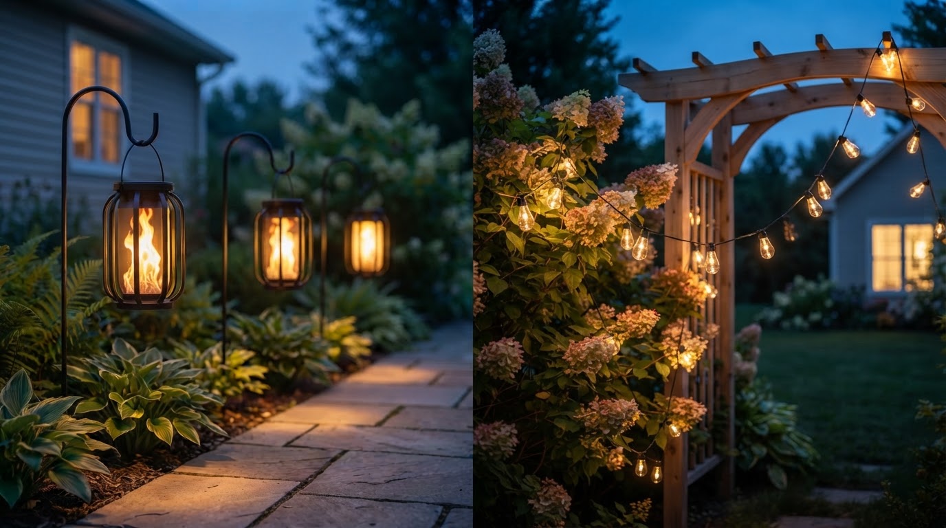 Flickering Flame Solar Garden Lights and SolarFlame Design