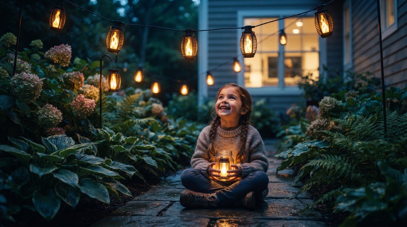 How to Install SolarFlame String Lights in Wet Gardens?