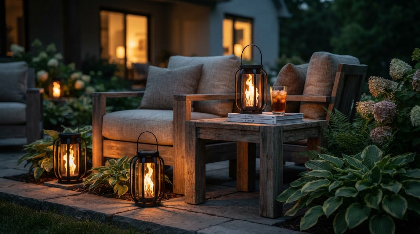 How to Style Solar Flame Lights for Maximum Patio Ambiance