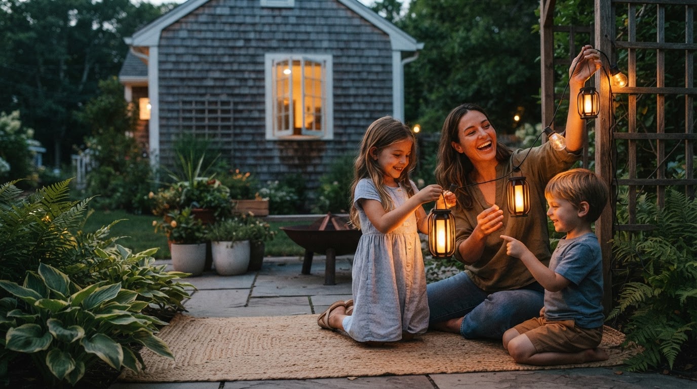 SolarFlame String Lights Installation Efficiency