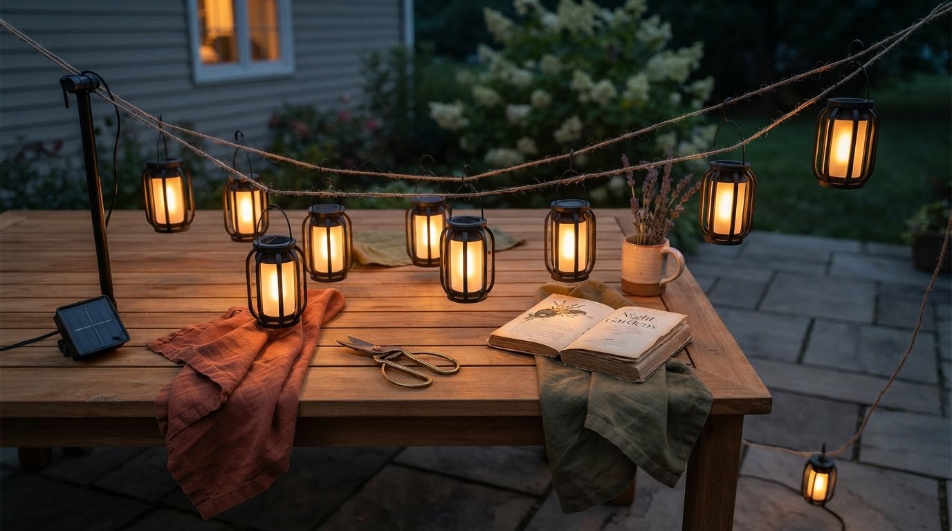 Enhancing Outdoor Ambiance with SolarFlame String Lights