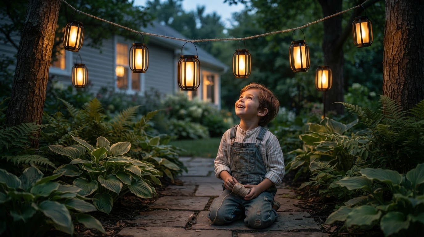4-Step Setup for SolarFlame String Lights
