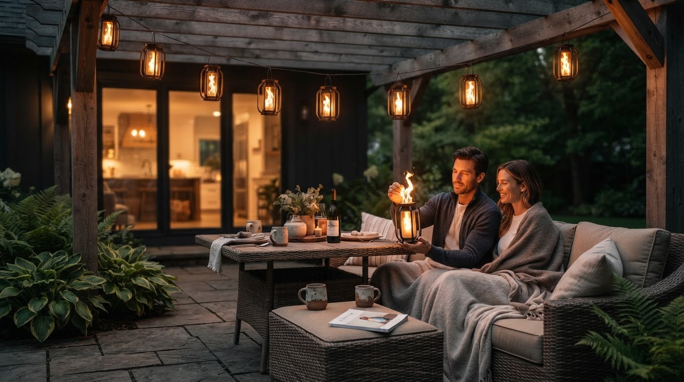 Why choose SolarFlame String Lights for flickering flame effects?