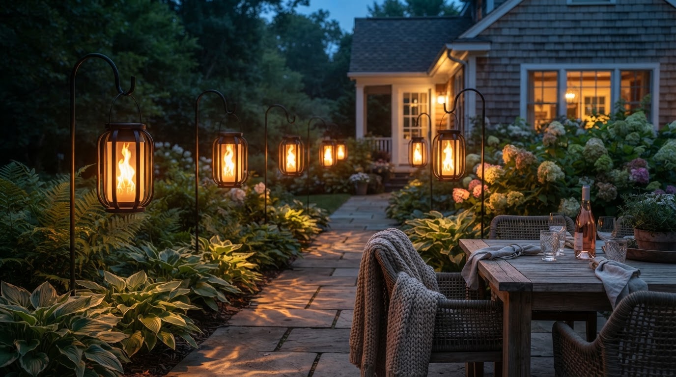 Do SolarFlame String Lights replace traditional tiki torches?