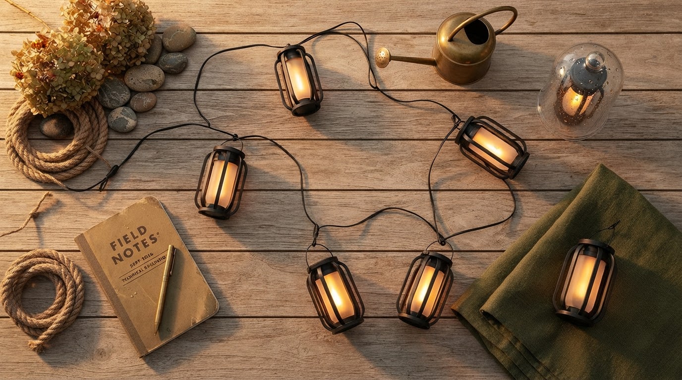SolarFlame String Lights for Weatherproof Outdoor Ambiance