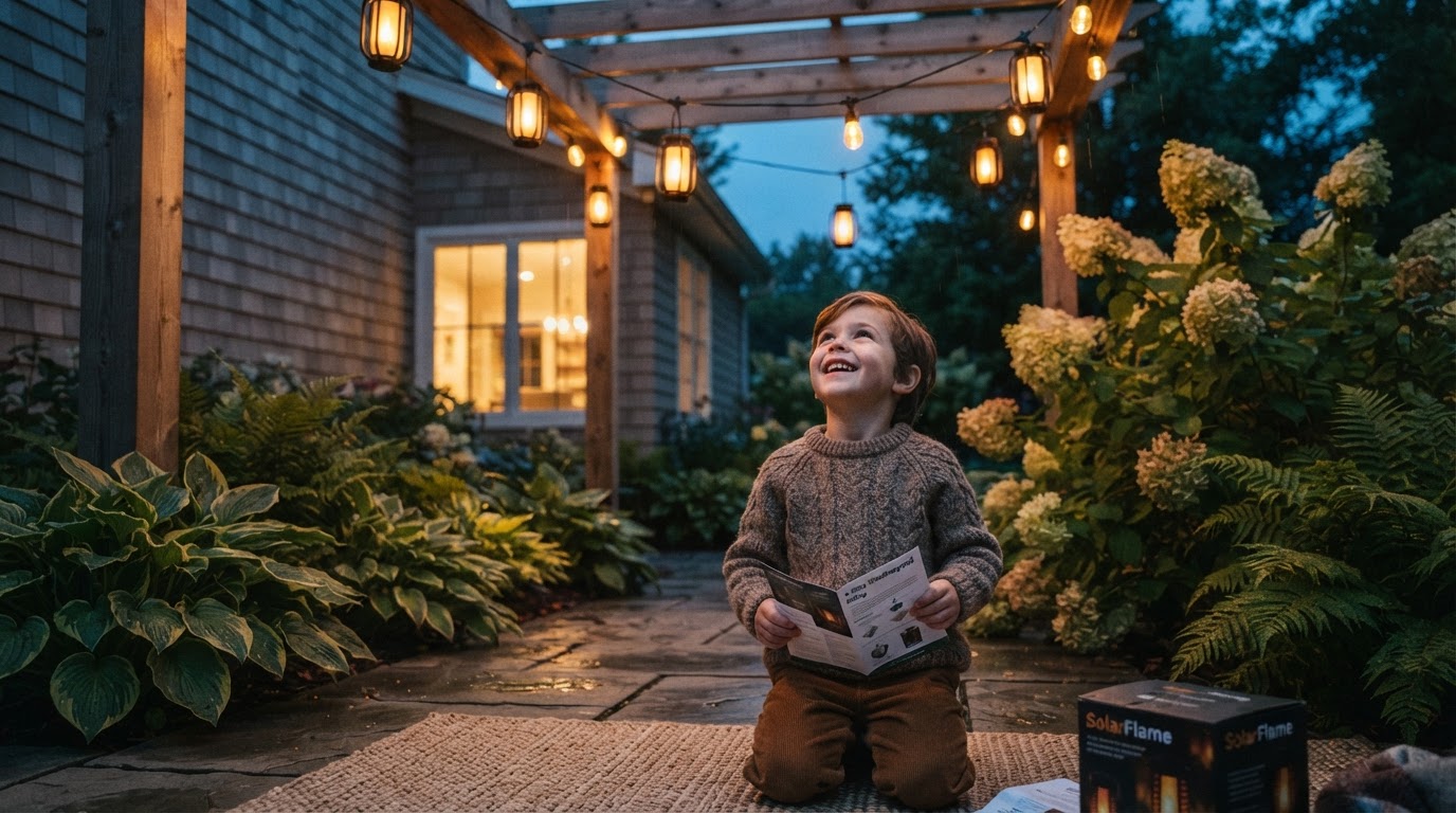 SolarFlame String Lights: The 4-Step Weatherproof Setup
