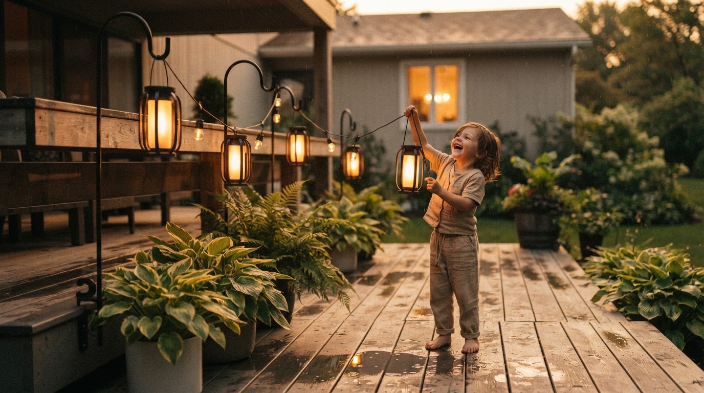 SolarFlame String Lights: 5 Steps to Waterproof Deck Setup