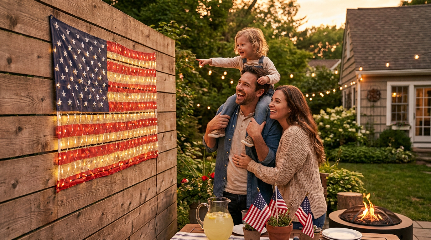 A 3-Point Framework for American Flag Net Lights Setup