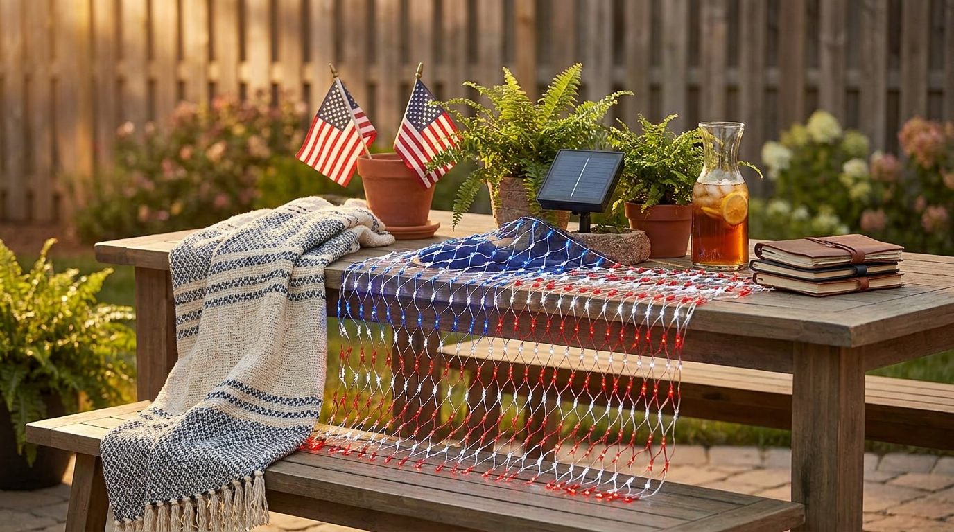Scaling Patriotic Displays with American Flag Net Lights