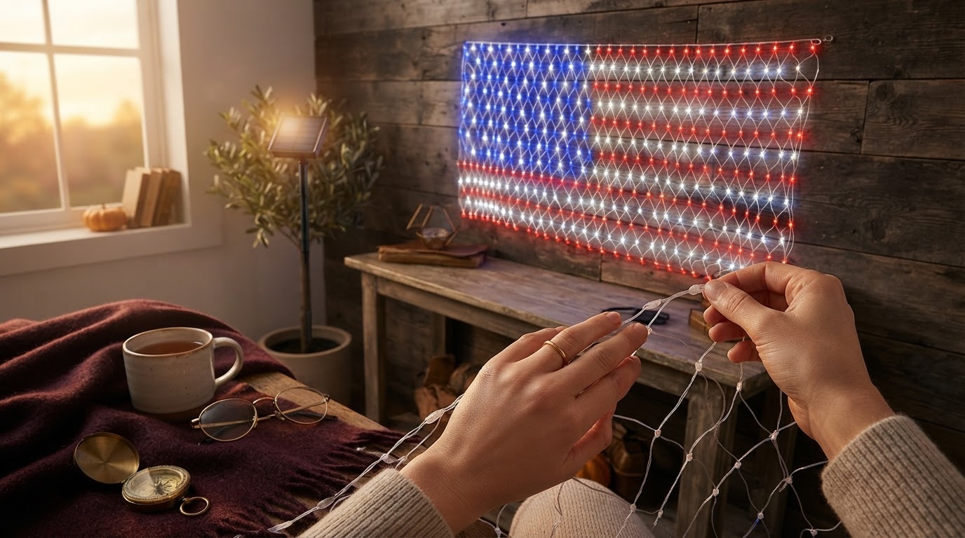 American Flag Net Lights Performance Review