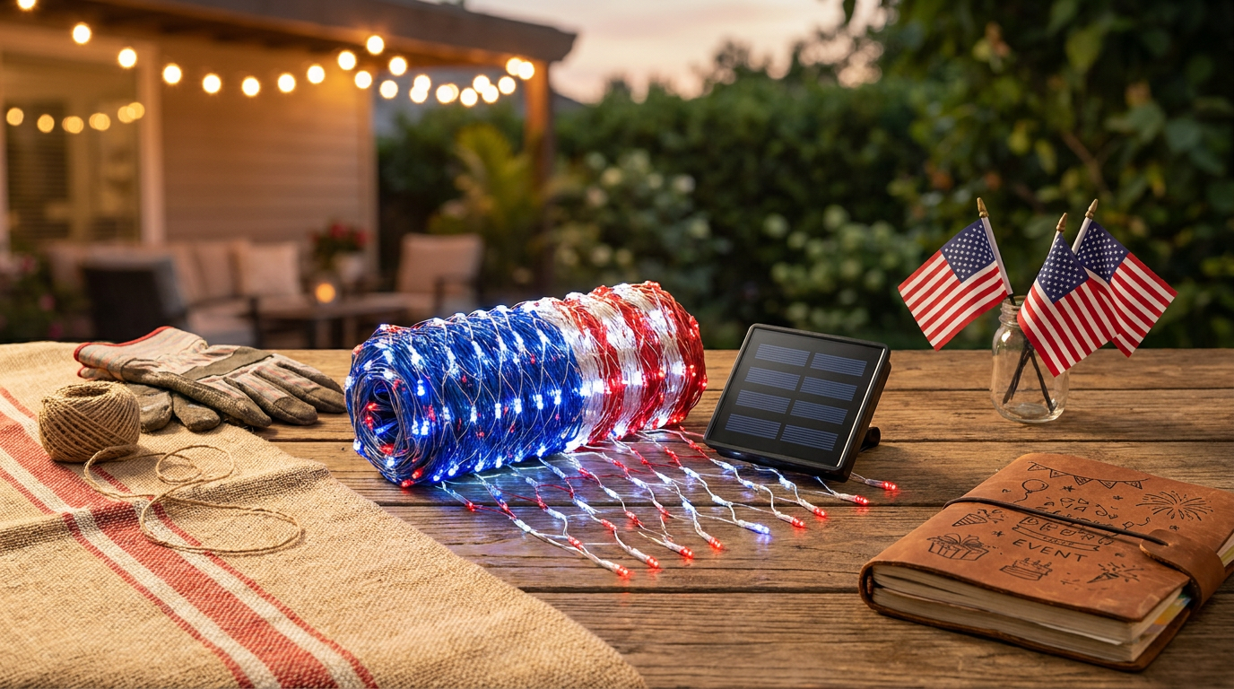Choosing American Flag Net Lights for Outdoor Events