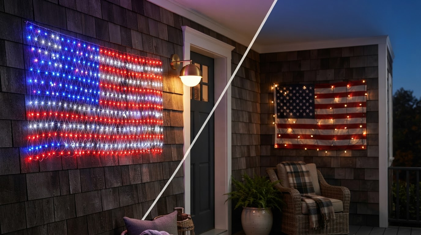 Choosing Patriotic Net Lights For Porch Displays