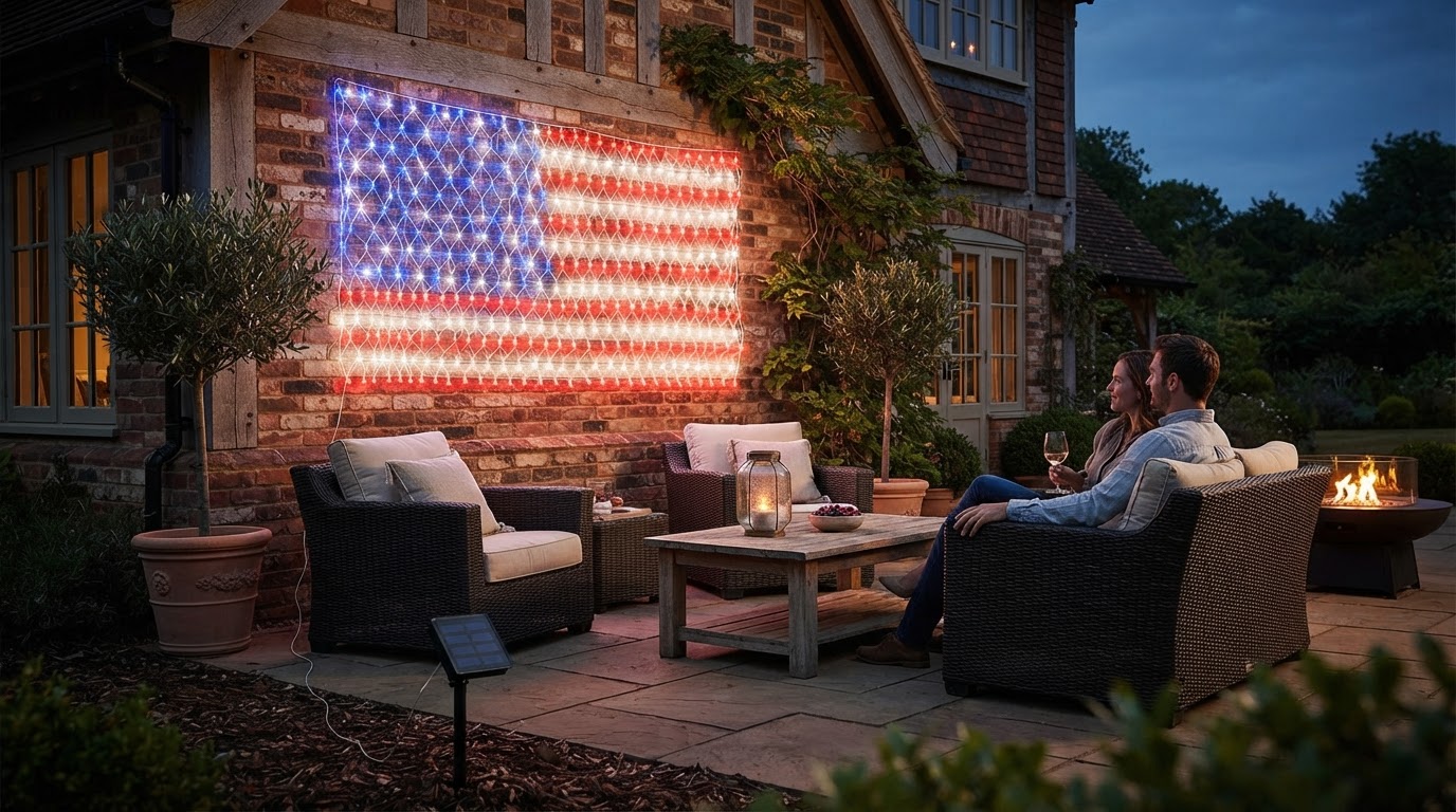 Features to Look For in Outdoor Patriotic Net Lights