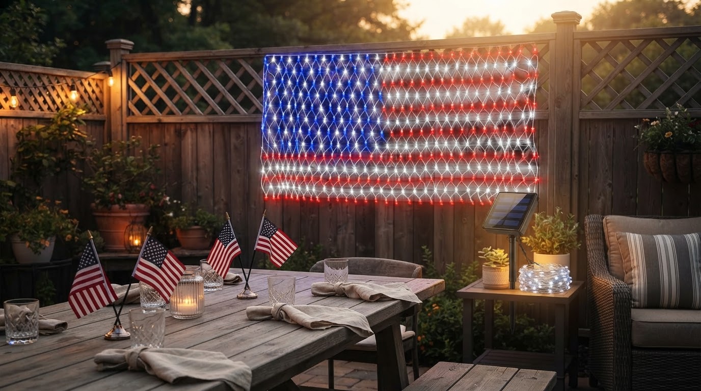 10 Patriotic Yard Lighting Ideas for 4th of July
