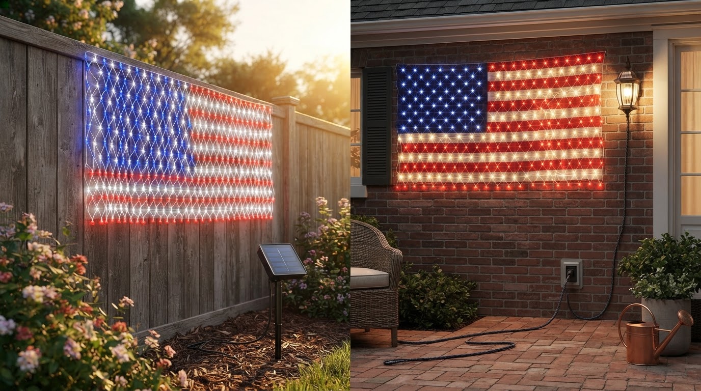 Solar vs. Plug-In Patriotic Lighting: Which Is Best for Your Yard?