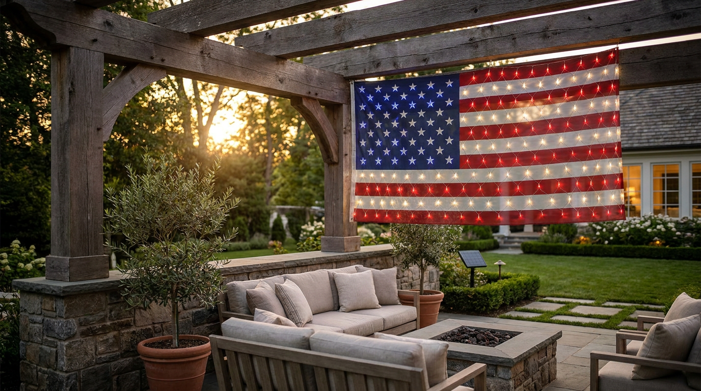 Choosing USA Flag Net Lights for Outdoor Displays