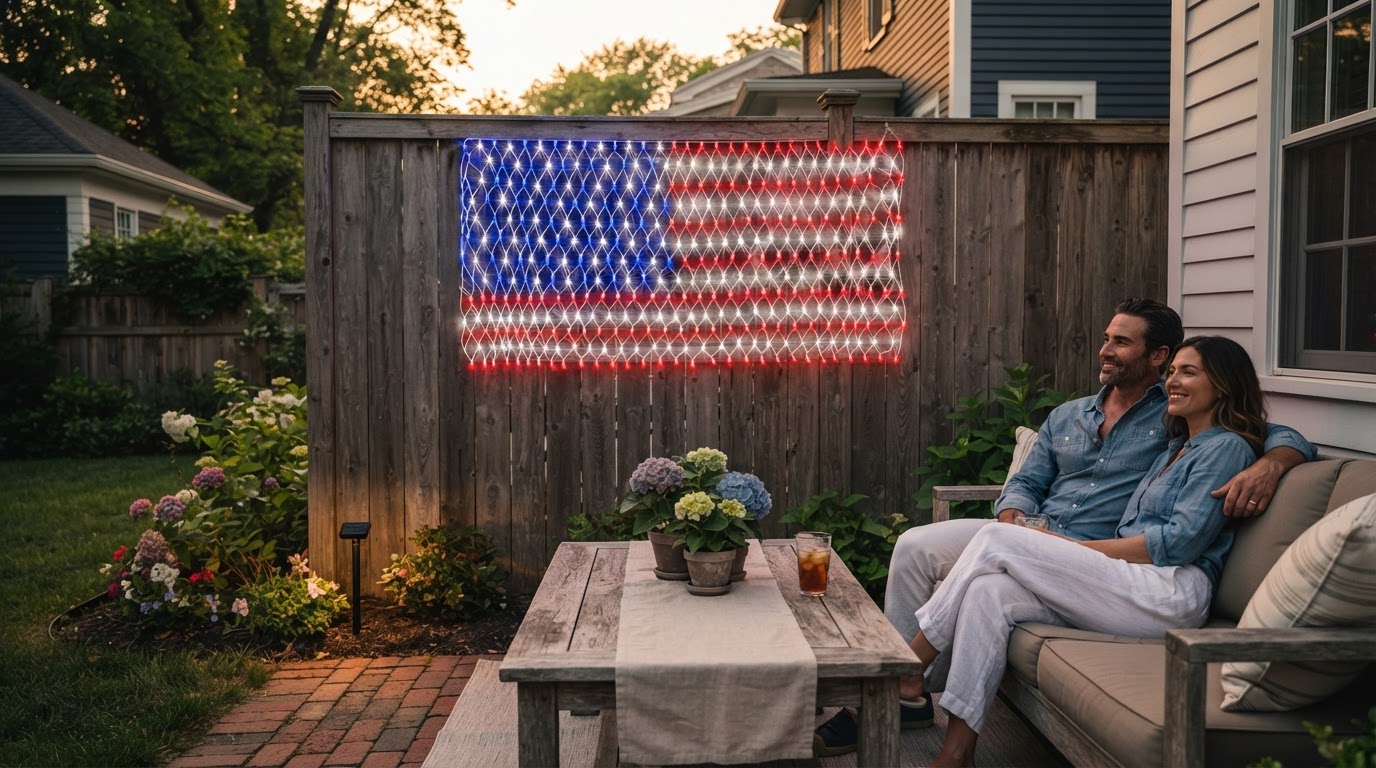 Why American Flag Net Lights Are the Top Patriotic Outdoor Accent