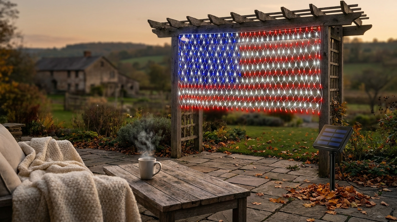 Data Challenges Year-Round American Flag Net Light Trends