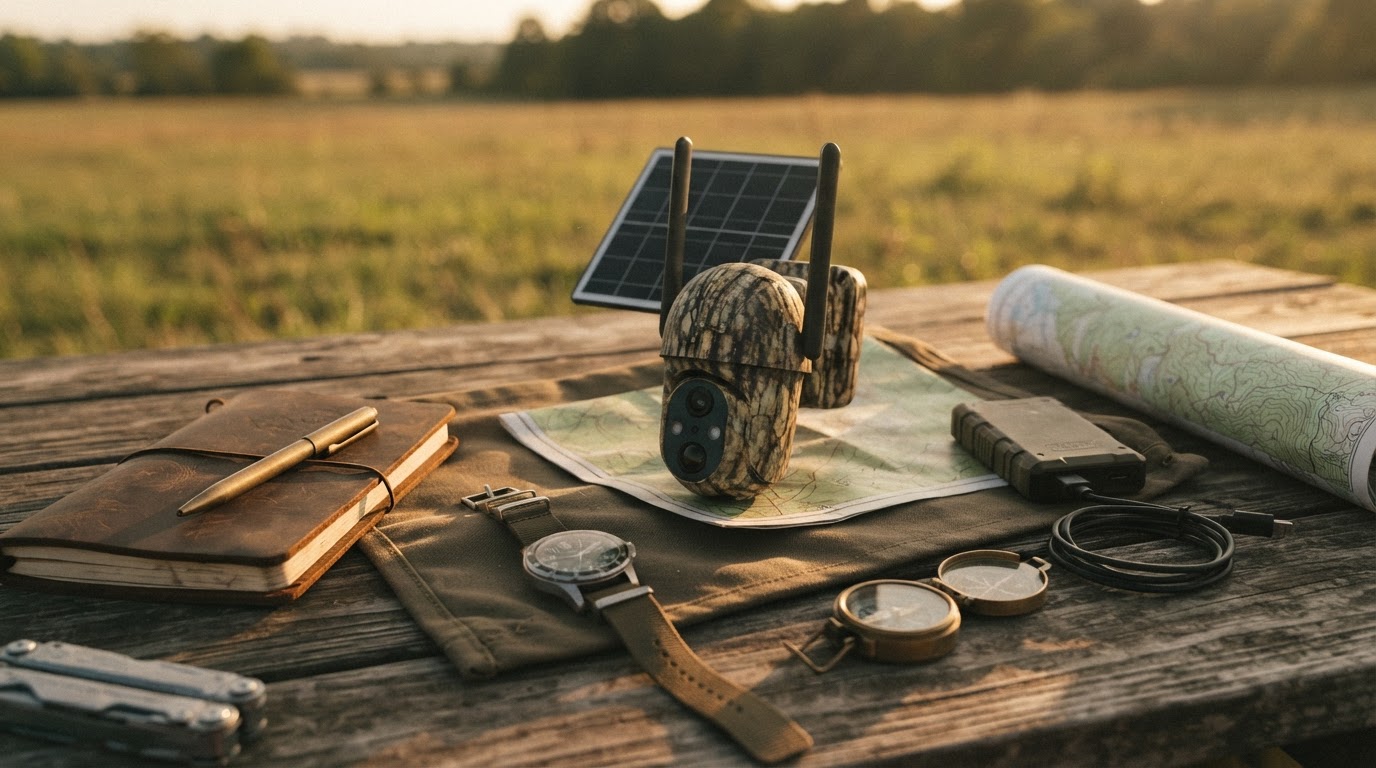 Solar Watch Cam for Tactical Field Operations