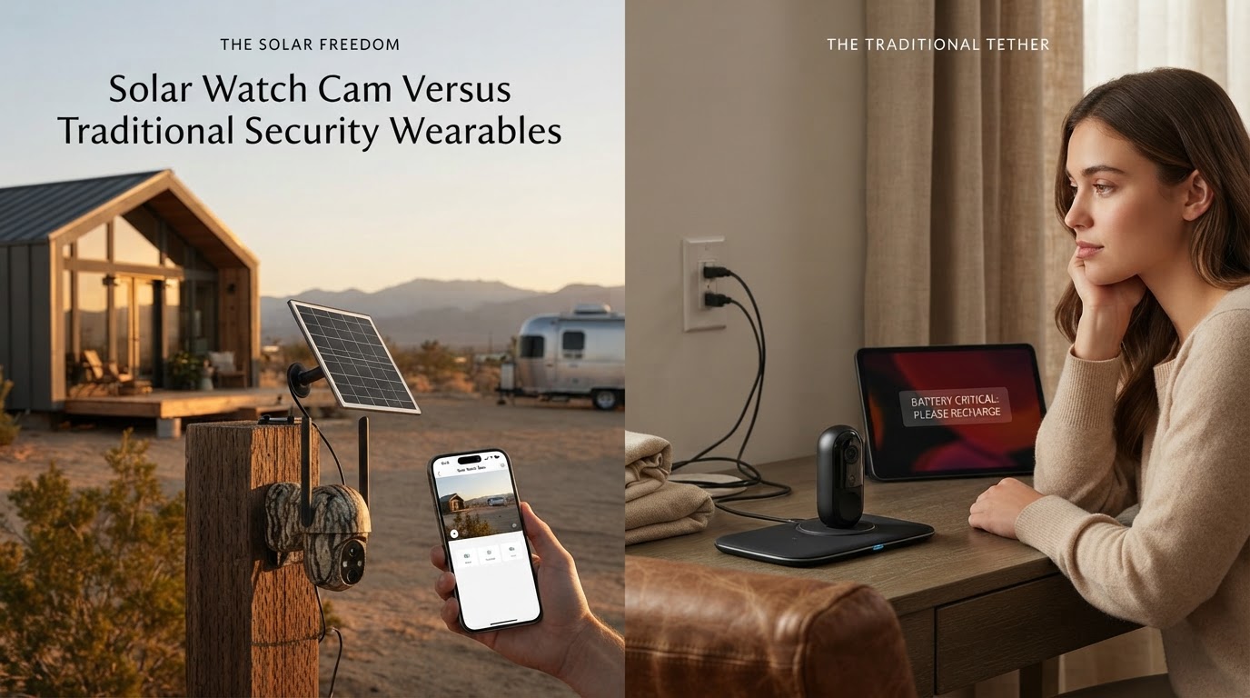 Solar Watch Cam Versus Traditional Security Wearables