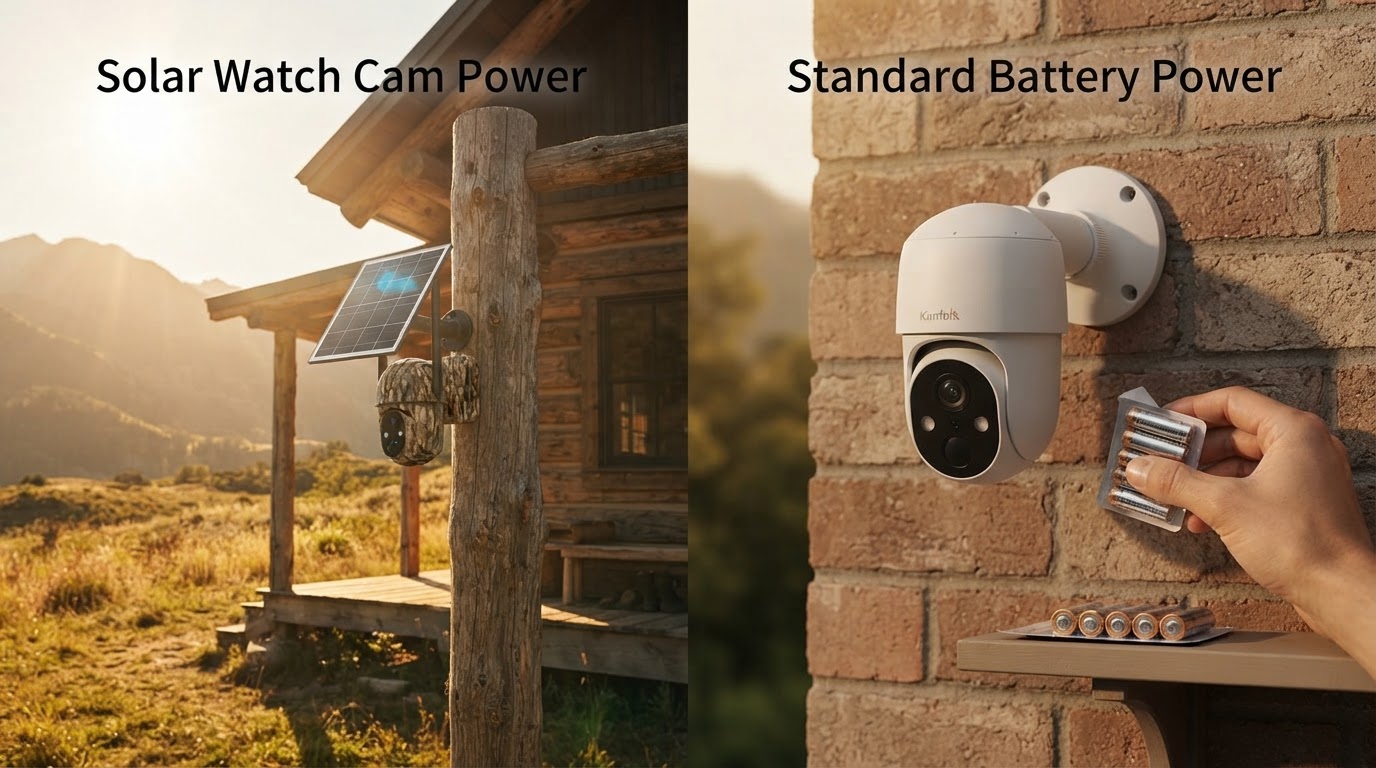 Solar Watch Cam Versus Standard Battery Power