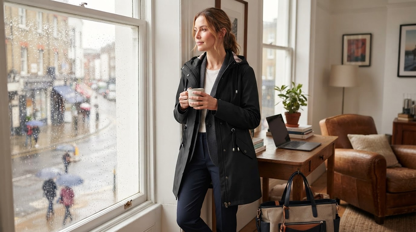 Is a Waterproof Hooded Trench Coat breathable for work?