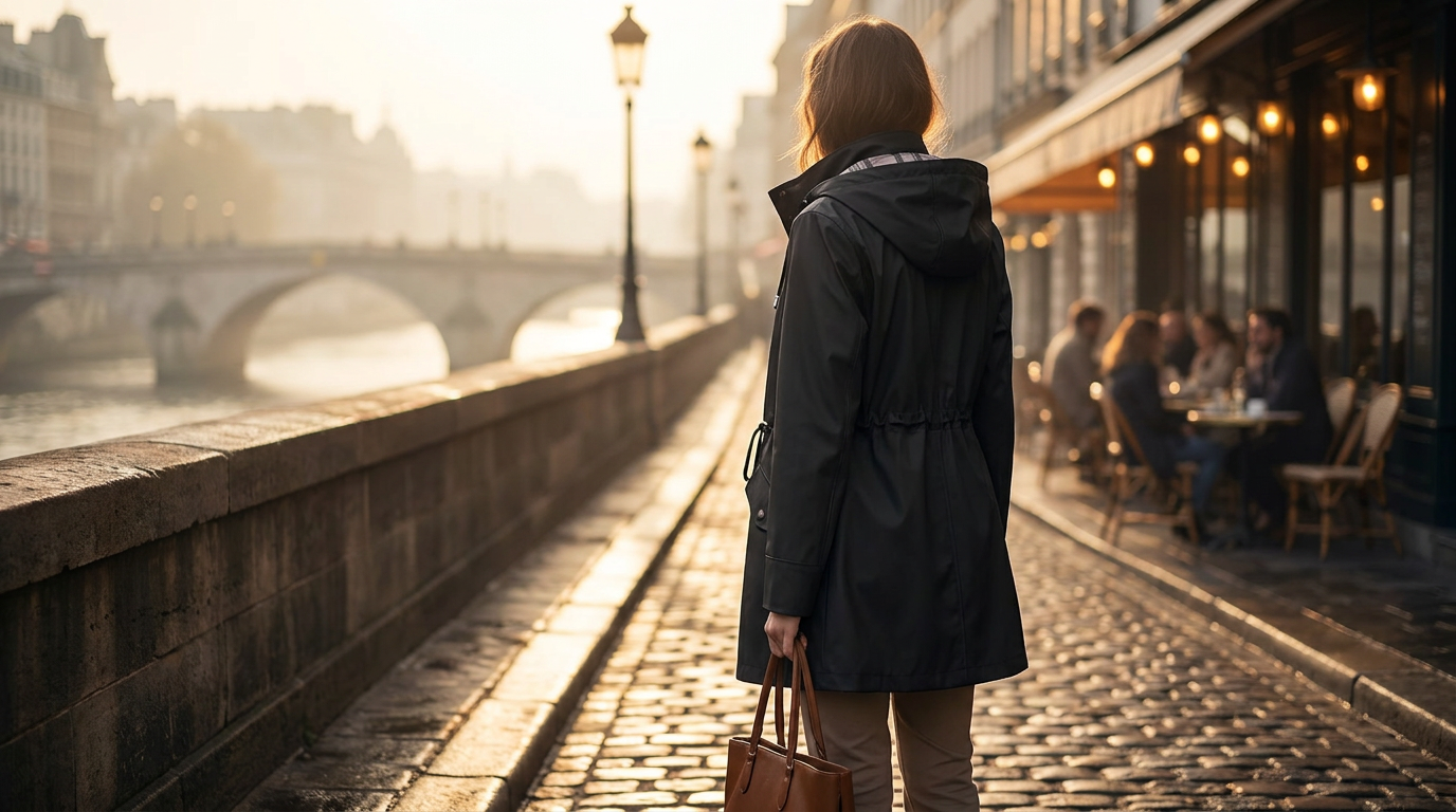 Breathable Jackets Meet the Waterproof Hooded Trench Coat