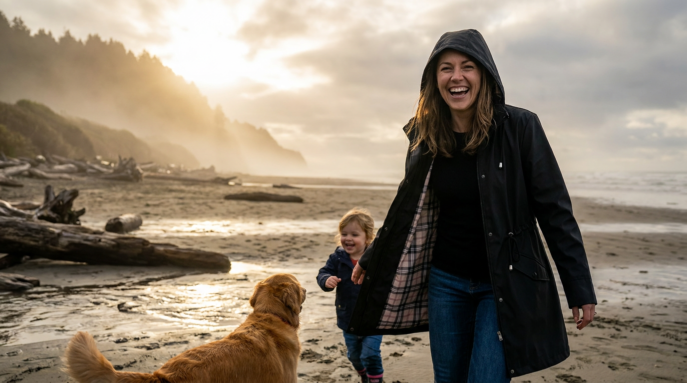 The 4-Point Breathability Test for a Waterproof Hooded Trench Coat