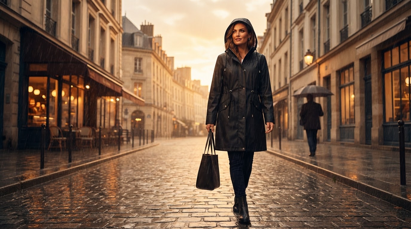 Why a Hooded Waterproof Trench Beats a Rain Jacket in City Rain