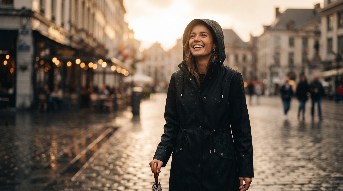 Maintaining Style in Rain With a Waterproof Hooded Trench Coat