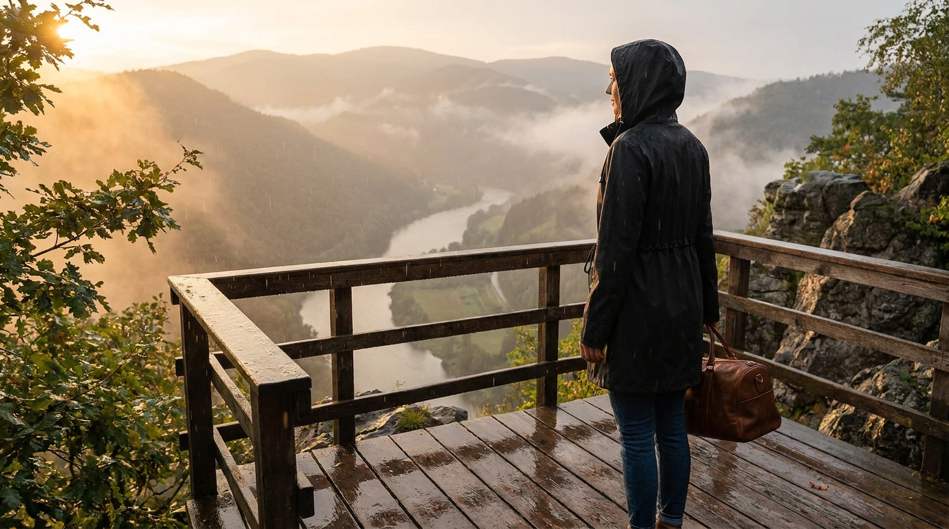 Weekend Getaway Essentials and the Waterproof Hooded Trench Coat