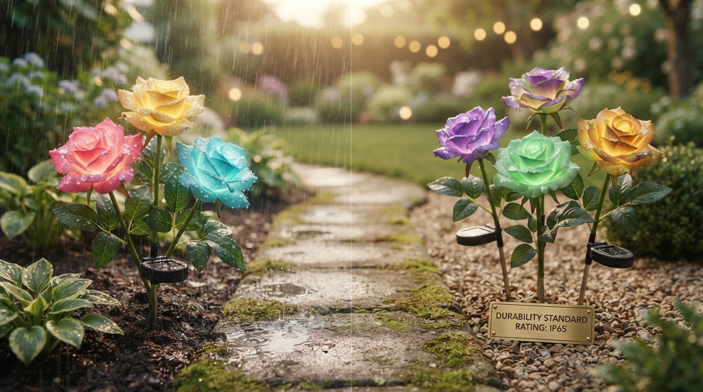 Solar Rose Lights Durability Standards for Yard Decor