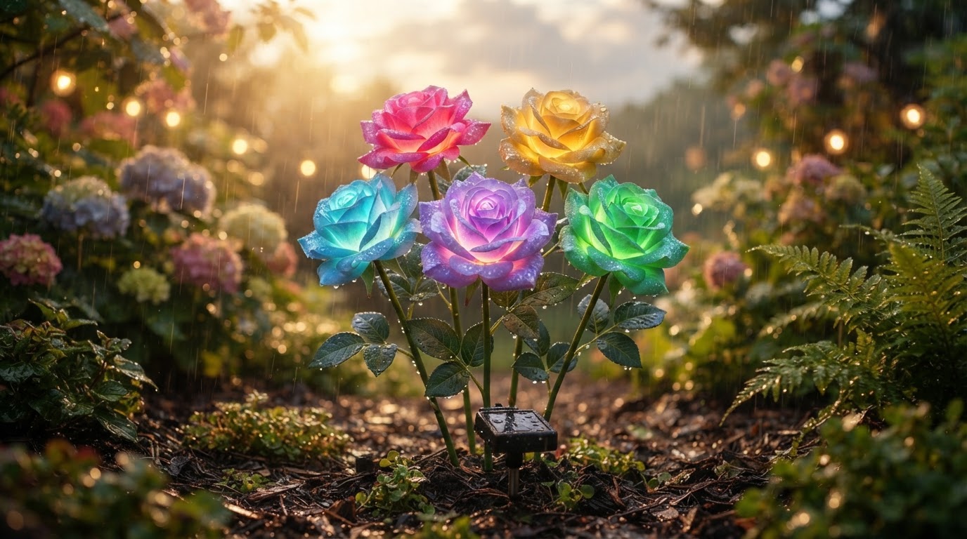 Are Solar Rose Lights actually waterproof in heavy rain?