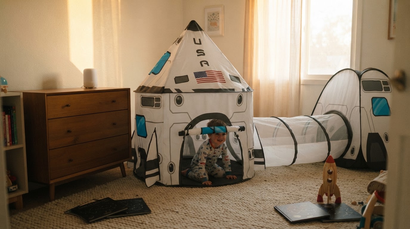 Can a Rocket Ship Tent fit in a standard bedroom?