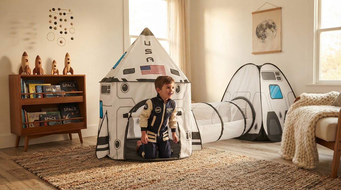 What defines a high-quality boys rocket ship playhouse?