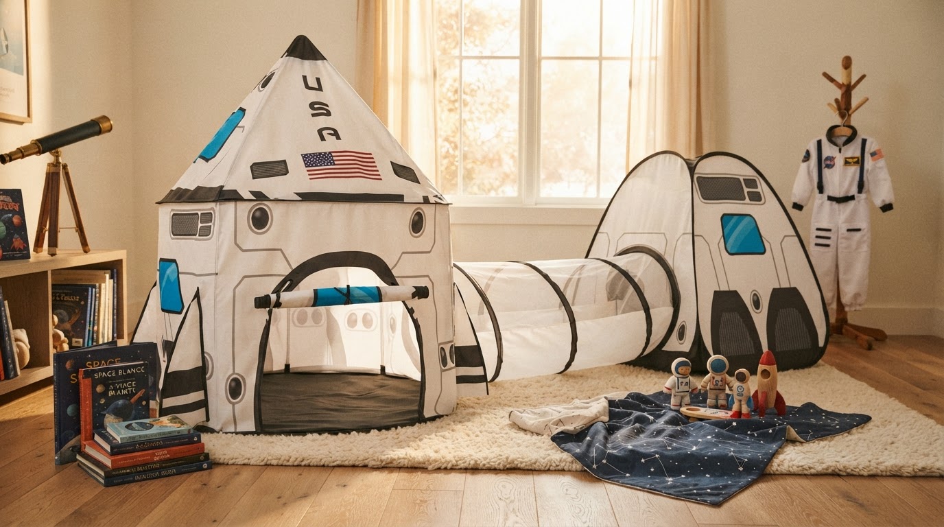 Selecting a Kids Rocket Ship Play Tent for Indoor Use