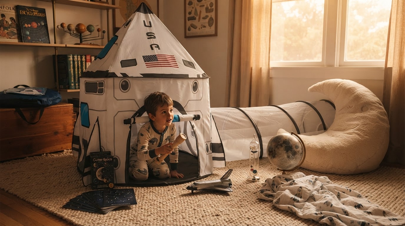 Selecting Outer Space Gifts for Boys With Rocket Ship Tent