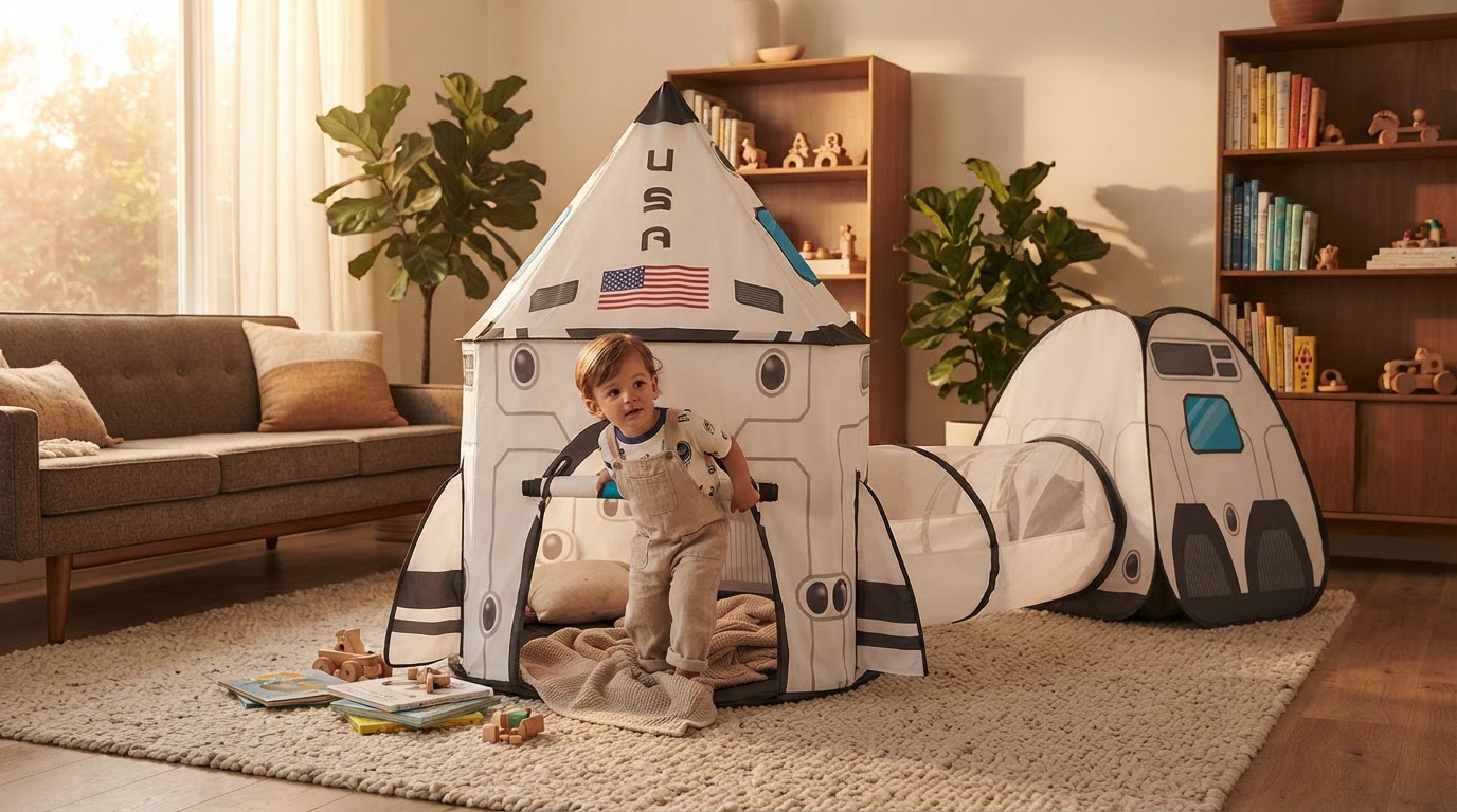 Why the Rocket Ship Tent is the Best $29.99 Play Space for Toddlers