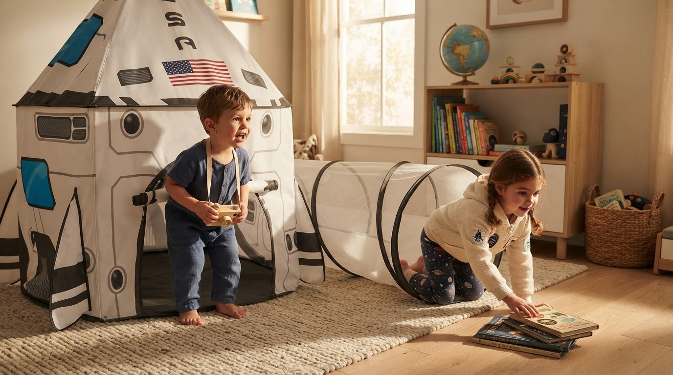 Rocket Ship Tent Solutions for Active Four Year Olds