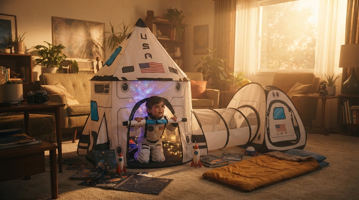 Summer Camp Adventures Arrive with the Rocket Ship Tent