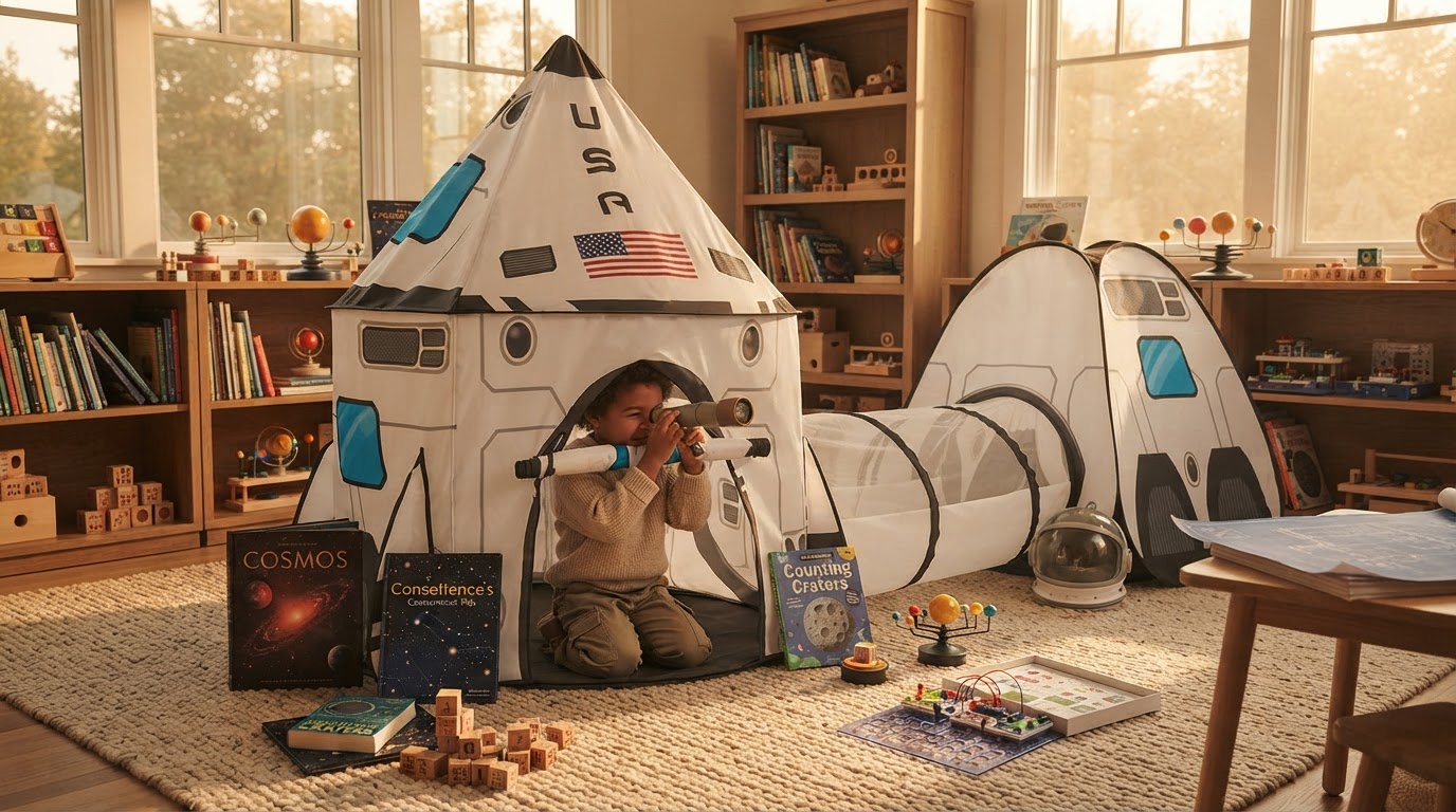 Supporting STEM Development With The Rocket Ship Tent