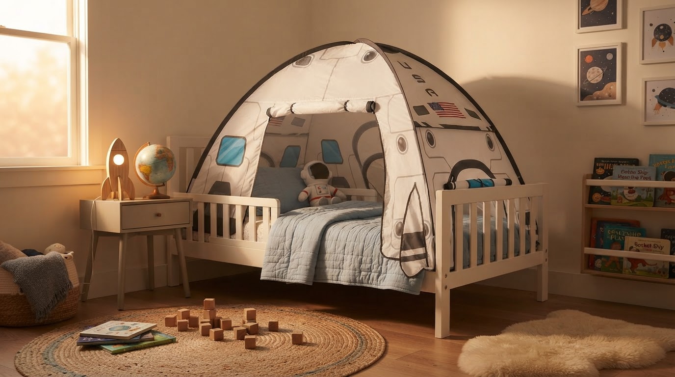 Will a Rocket Ship Tent fit on a toddler bed?