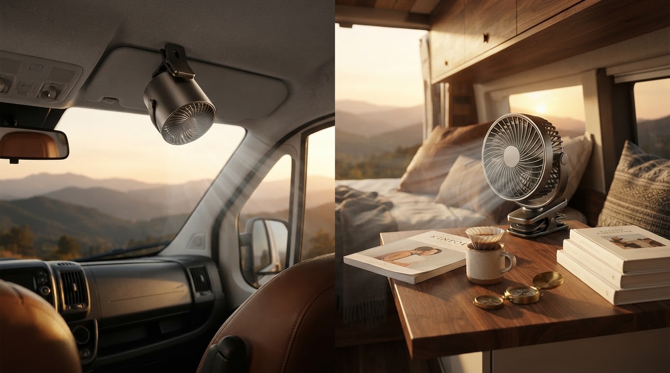 Choosing the Car Clip-On Fan for Camper Van Living