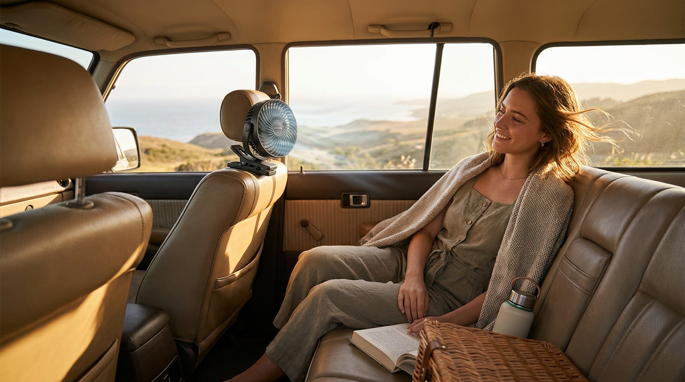 Why Use a Car Clip-On Fan for Back Seat Passengers?