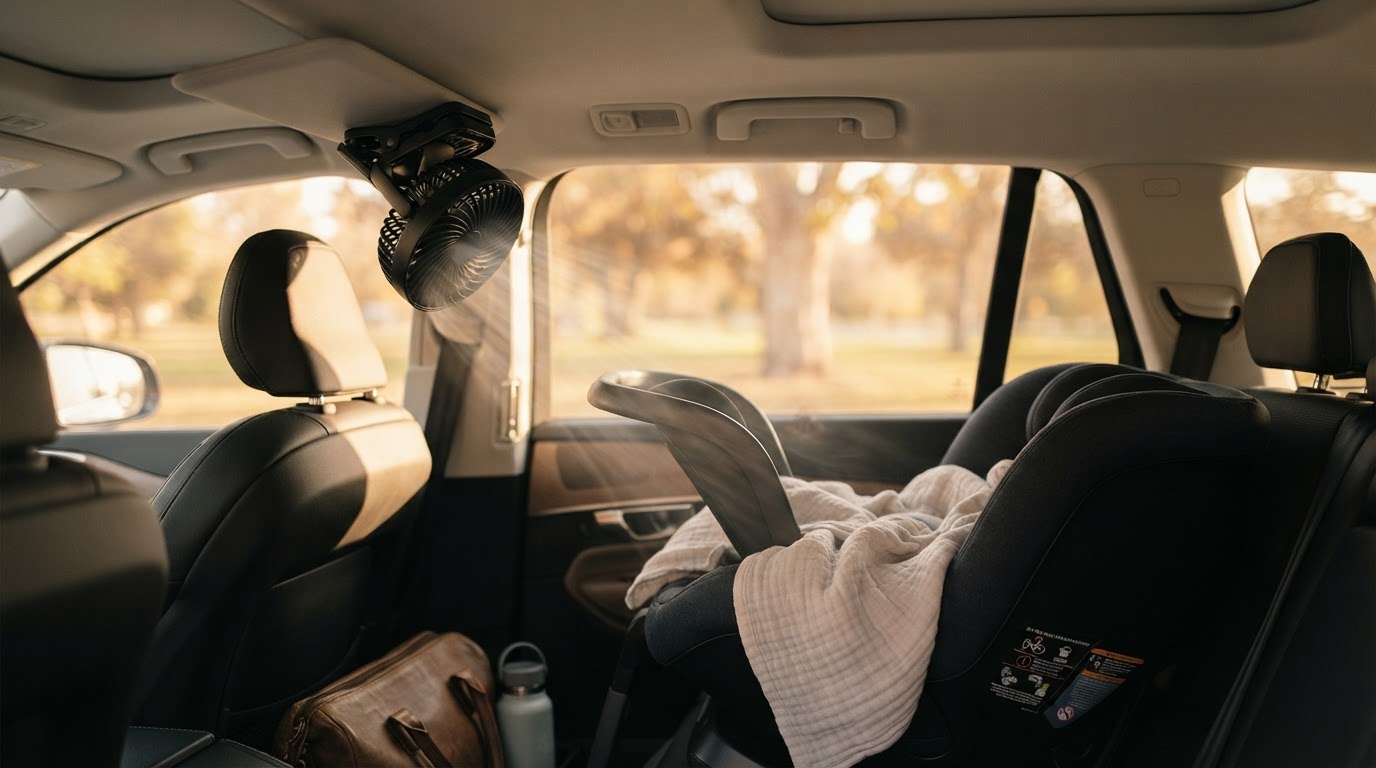 Can I use a Car Clip-On Fan as a car seat stroller fan?