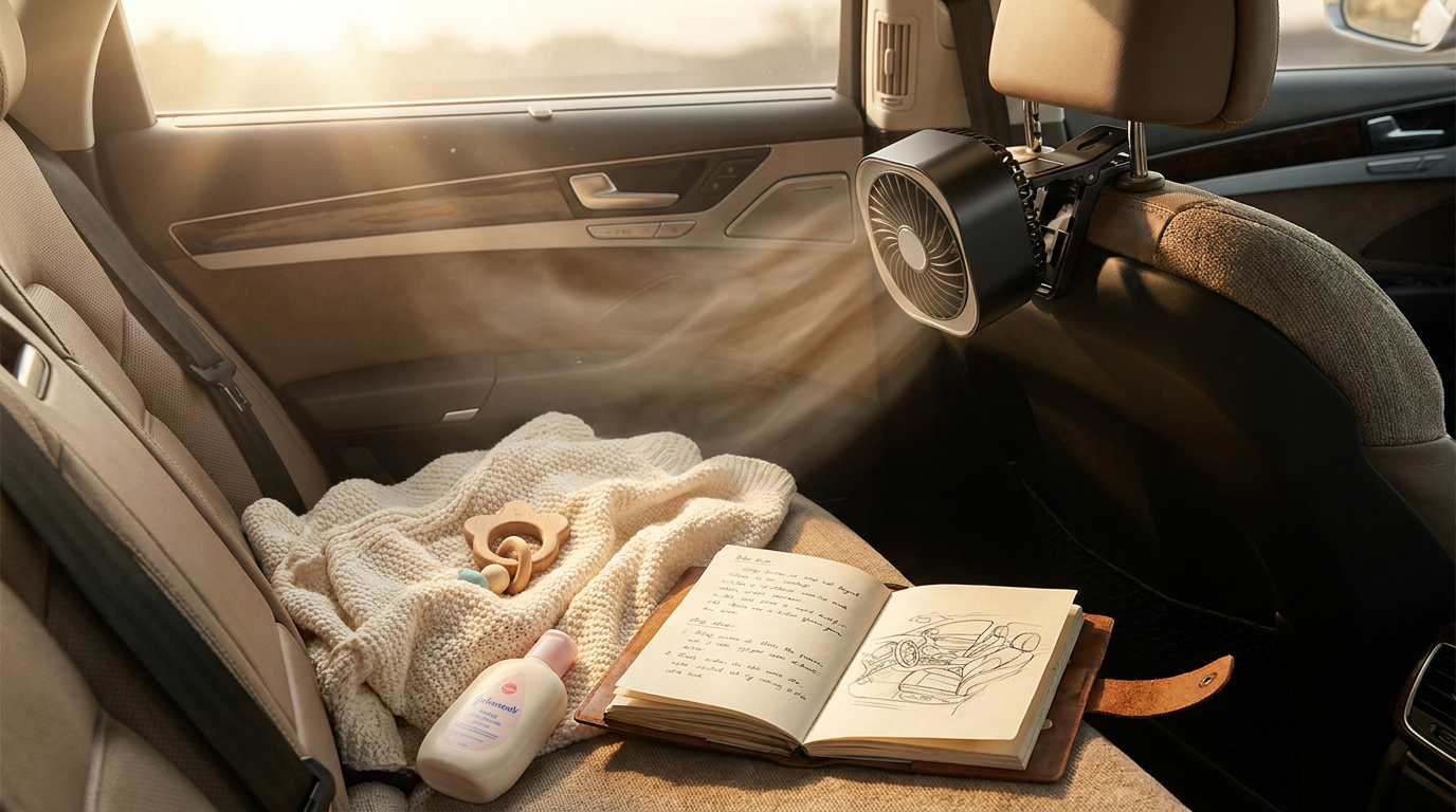 Optimizing Back Seat Airflow With Car Clip-On Fan